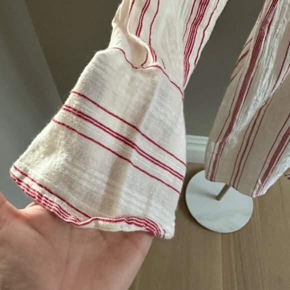 Hackwith Design House HDH Hal Button Down Shirt Dress Tunic Striped XS … - Picture 2 of 6